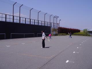壁打ちテニス