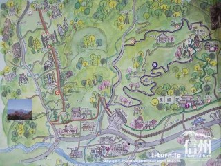 旧国鉄篠ノ井線廃線敷　トレッキングコースの地図