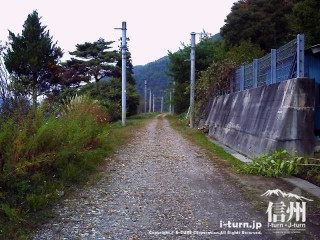 旧国鉄篠ノ井線廃線敷　三五山トンネル周辺の景色