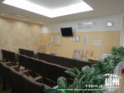 長野市民病院健診センターの待合所