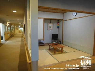 長野市民病院の病棟にある和室