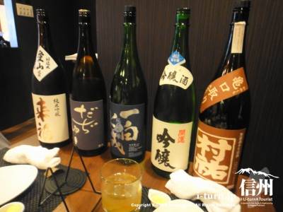 きき日本酒の瓶